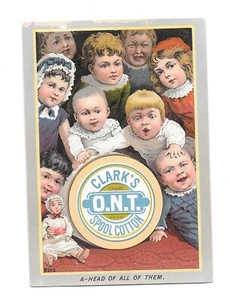 Vintage Trade Card CLARKS ONT SPULE BAUMWOLLE Kindergruppe - Bild 1 von 2