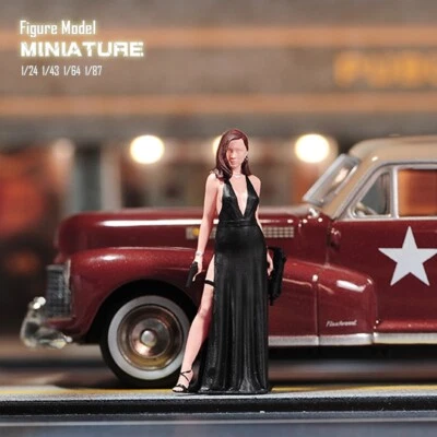 Resin 1/64 Scale Diorama Miniature Toys Figures Spy Girl  Doll Model Toys - Image 1 of 4