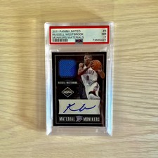 2011-12 Panini Limited #6 Russell Westbrook Material Monikers Patch Auto PSA /49
