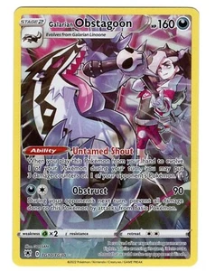 Pokémon TCG Galarian Obstagoon TG10/TG30 Astral Radiance: Rare Tainer Gallery NM - Picture 1 of 2