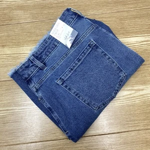 Style&Co Wide Leg Jeans Womens Size 18 Cropped Distressed High Waist Denim Pants - Picture 1 of 23
