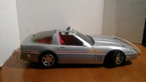 M-Vintage 1985 Super Corvette Silver Wired Controlled By Playmates, Fits Barbie - Picture 1 of 10