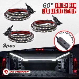 3x 60'' Truck Bed Light Stripes with 270-LED 6000K White for Truck and SUVs - Picture 1 of 6