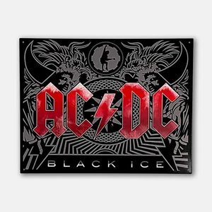 16" AC|DC Black Ice Tin Metal Sign - Picture 1 of 7
