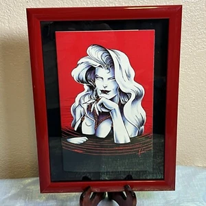 Lady Death Badeanzug Special #1 gerahmt 1994 rot Samt Variante Chaos Comics - Bild 1 von 8
