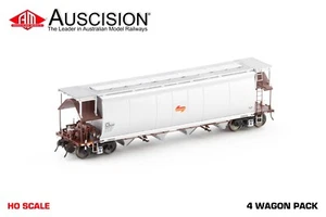 Auscision (NGH-48) NGHF Grain Hopper With Roof Walks, SRA - L7 - 4 Car Pack - Picture 1 of 2