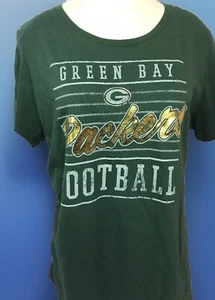 Camiseta Green Bay Packers Mujer Pequeña Gráfica Equipo Script NFL Camiseta Nueva - Imagen 1 de 4