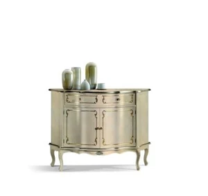 Luxus Italienische Holz Möbel Kommode Weiß Buffet Schrank Wohnzimmer Kommoden - Bild 1 von 5