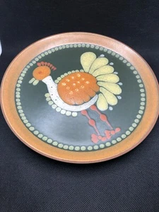NACHLASS-Porta Celi Spanien Wandteller "Pfau" Handbemalt 1980 - Bild 1 von 4