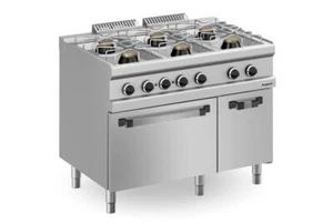 Bergman Profilline Plus 700 Gasherd Mit 6 Flammen & Elektrobackofen - 33 Kw - Bild 1 von 1