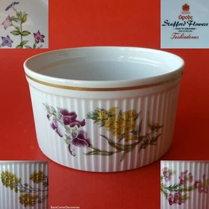 Spode Made in England 'Stafford Flowers' 7" Round Souffle Dish. Tachiadenus - Picture 1 of 12