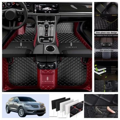 Luxury Liners For Lincoln MKT 2007-2018 Car Floor Mats Leather Waterproof Cargo Foto 1 de 4