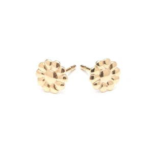 Gold Plated Little Daisy Stud Earrings - Picture 1 of 3