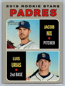 2019 Topps Heritage #262 Padres 2019 Rookie Stars Luis Urias Rookie - Picture 1 of 2