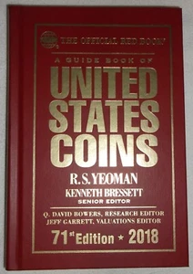 THE OFFICIAL RED BOOK A GUIDE BOOK OF UNITED STATES COINS 2018 RED HARDBACK USED - Foto 1 di 5