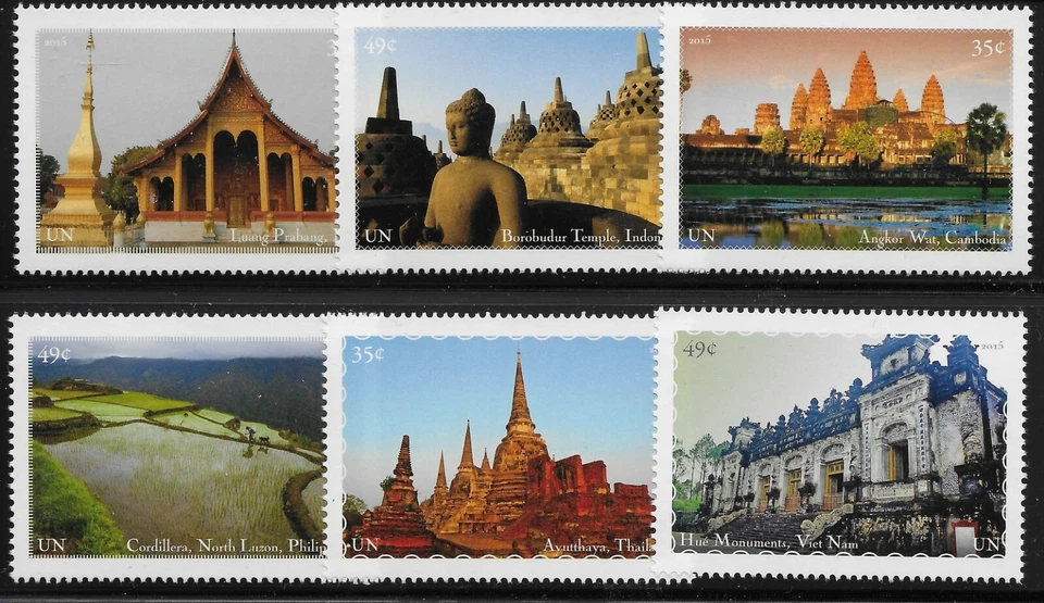 UN Scott #NY 1115A-F, Singles 2015 Complete Set FVF MNH - Image 1 of 1