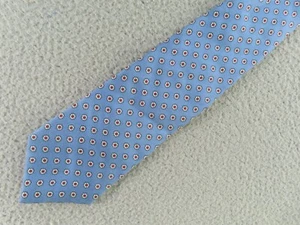 Brooks Brothers Makers Mens Neck Tie Silk Blue Red Polka Dot 3.75" 59" USA - Picture 1 of 8