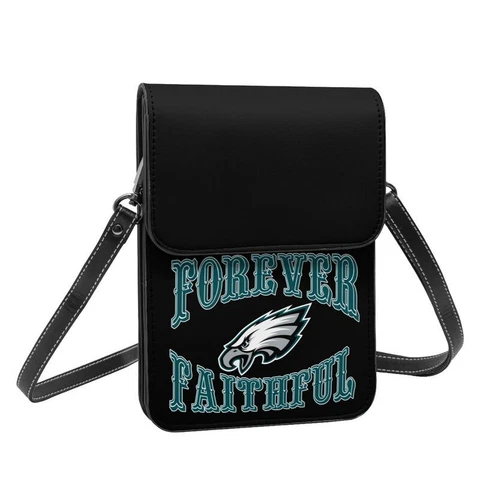 Forever Faithful Philadelphia Eagles Small Cell Phone Purse Single Shoulder Bag Cover
