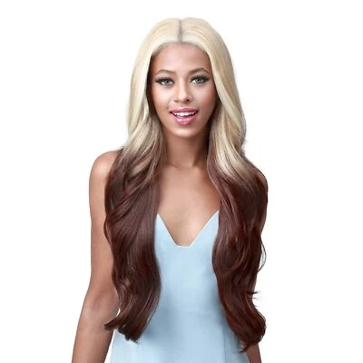 Peluca frontal de encaje Bobbi Boss HD 13x7 parte de encaje profundo - MLF476 KINNA #2 (marrón oscuro) Foto 1 de 4