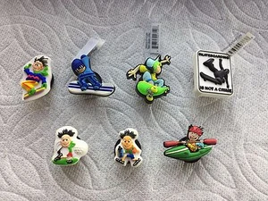 SKATEBOARD JIBBITZ SHOE CHARM SNOWBOARD JIBBITZ JOGGER JIBBITZ GOLFER JIBBITZ - Picture 1 of 8