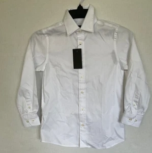 NORDSTROM WHITE DRESS SHIRT IN WHITE BOYS SIZE 7 NEW - Picture 1 of 2