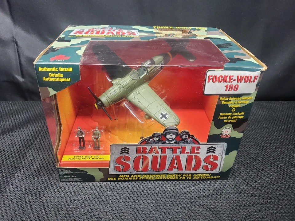 Galoob Battle Squads Focke-wulf 190 Featuring Pilot and Mechanic