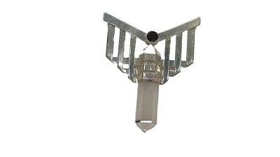 Colgante de granate de cuarzo de plata de ley ornamentado Foto 1 de 4