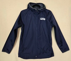 Seattle Seahawks NFL Team Apparel Youth Size L (14/16) Hooded Full Zip Jacket - Picture 1 of 7