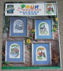FOUR SEASONS COUNTRY VIEWS TRUE COLORS CROSS STITCH PATTERN
