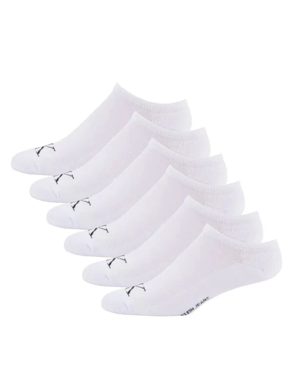  Calvin Klein 6-Pack Monogram Cushion No Show Socks NEW - Image 1 of 1
