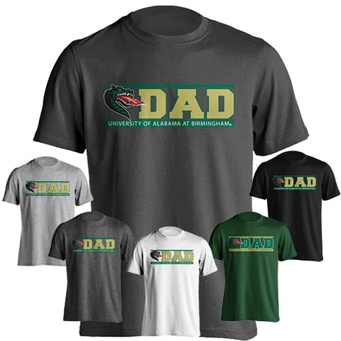 University of Alabama at Birmingham Blazers Dad Logo Short Sleeve T-Shirt Cover