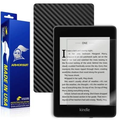 ArmorSuit Amazon Kindle Paperwhite (2018) Screen Protector + Black Carbon Fiber - Image 1 of 4