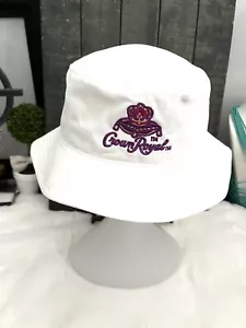 CROWN ROYAL Canadian Whiskey Adult Bucket Hat Cap White Purple Logo - Picture 1 of 6