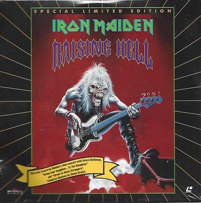 Iron Maiden Raising Hell 8" Laserdisc, 1993 New & Sealed BMG Promotional Video - Imagem 1 de 2