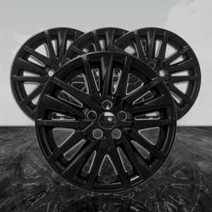 18" 15 Spoke Gloss Black Snap-On Wheel Skins fits 21-25 Toyota Camry SE [4pc] - Picture 1 of 5