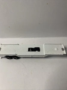 Vintage 1980s Majorette Semi Flatbed Low Boy Trailer Made in France 1:87 Scale - Picture 1 of 11