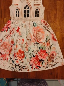 Girl's Castle Twirl Dress Size 12 Yr Lined NWOT Never Worn - Picture 1 of 12