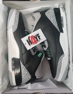 Air Jordan 3 Retro "Green Glow" Sz 12 - Picture 1 of 5
