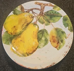 Pier 1 Imports Verona 9" Salatteller Birne Eisenstein Spülmaschinenfest Mikrowelle - Bild 1 von 4