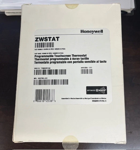 Honeywell ZWSTAT Z wave Thermostat NEW - Image 1 of 1