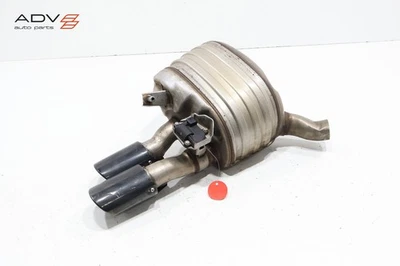 2017-2023 PORSCHE PANAMERA 4.0L EXHAUST SYSTEM REAR LEFT SIDE MUFFLER OEM -CUT- - Image 1 of 4