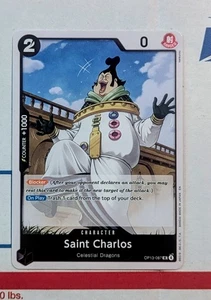 Juego de cartas coleccionables de una pieza Saint Charles OP13-087 UC casi como nuevo inglés - Imagen 1 de 1