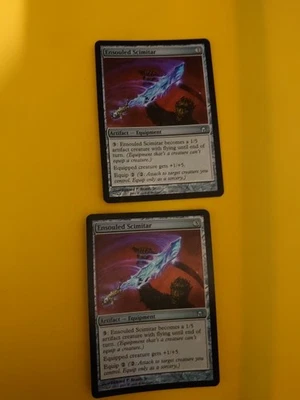 Ensouled Scimitar x2.  Fifth Dawn. FOIL. MTG Card. Artifact equipment - Image 1 of 4