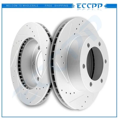 Front Brake Discs Rotors For TOYOTA TACOMA 2004 6 LUG 1996-2002 4RUNNER 297mm - Image 1 of 4