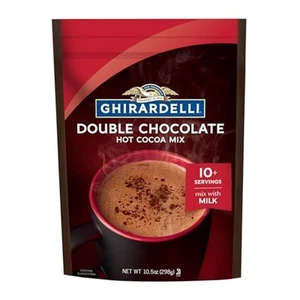 GHIRARDELLI Double Chocolate Hot Cocoa Mix, 10.5 OZ Bag - Picture 1 of 8