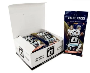 2024 Panini Donruss Optic Football Trading Cards Fat Pack 12ct Box - IN MANO - Foto 1 di 2