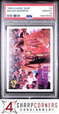 Clásico WWF #4 1990 Macho Madness Randy Savage Hof PSA 10 Foto 1 de 2