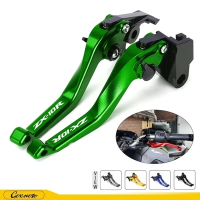 For Kawasaki Ninja ZX10R 2006-2015 CNC Short Brake Clutch Levers ZX-10R Handles - Изображение 1 из 4