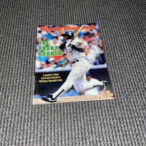 Rickey Henderson Sports Illustrated Magazine The Bronx Burner 1986 ohne Etikett - Bild 1 von 2