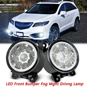Front LED Fog Light Clear Bumper Lamp 6000K White For ACURA RDX 2010-2018 - Foto 1 di 17